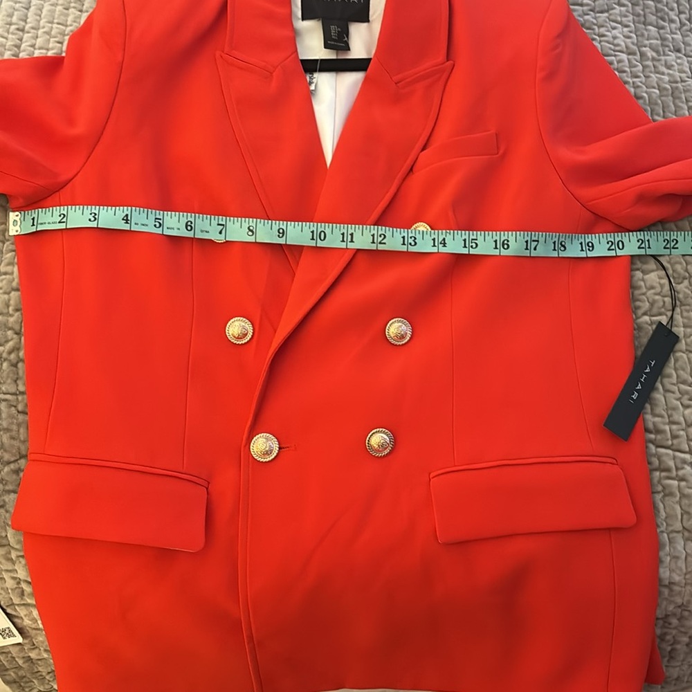 Tahari orange blazer. NWT - Picture 7 of 7